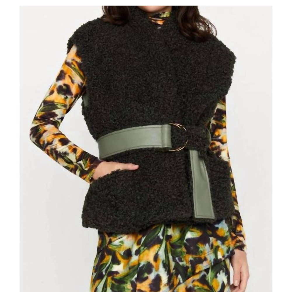 NEW MARIE OLIVER astrid vest in dark midnight blue